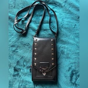 Studded Black Crossbody Bag